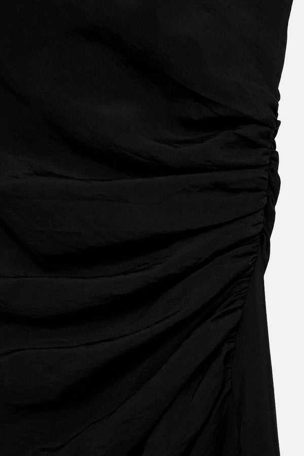Robe  Noir - MANGO