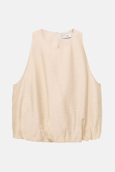 Chemisier (sans manches) Beige - MANGO