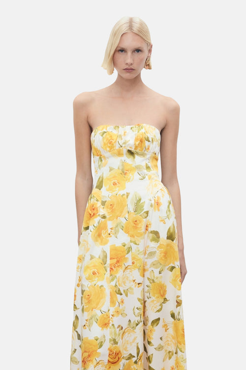 	Dames tops kleed zonder mouw Multicolor - MANGO