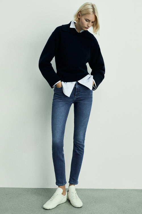 Jean skinny MID BLUE DENIM - MANGO