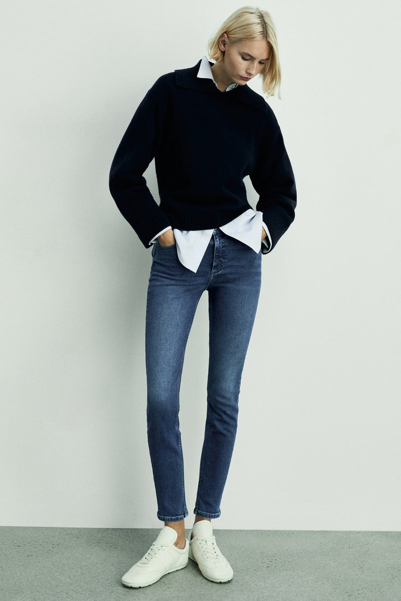 Jean skinny MID BLUE DENIM - MANGO