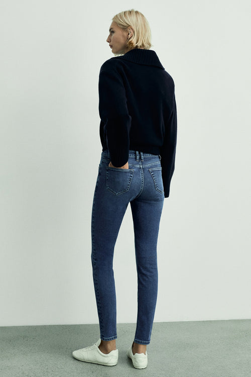 Jean skinny MID BLUE DENIM - MANGO