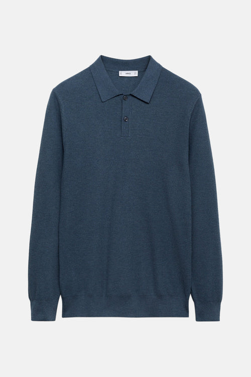 Pull col rond Bleu - MANGO