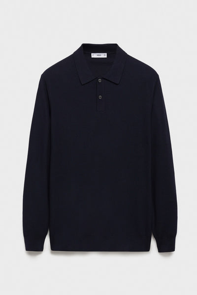Pull col rond Bleu - MANGO