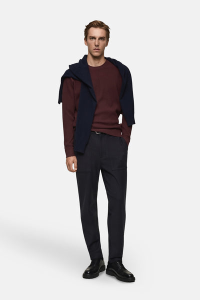 Pull col rond Rouge - MANGO