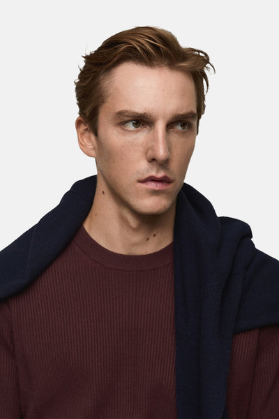 Pull col rond Rouge - MANGO