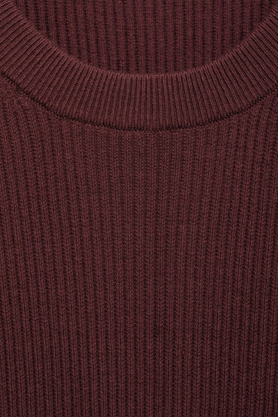 Pull col rond Rouge - MANGO