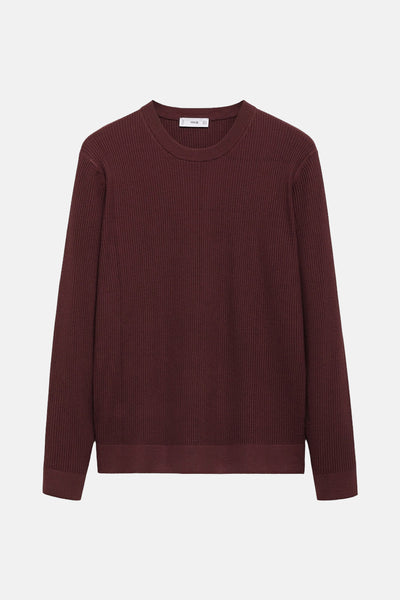 Pull col rond Rouge - MANGO