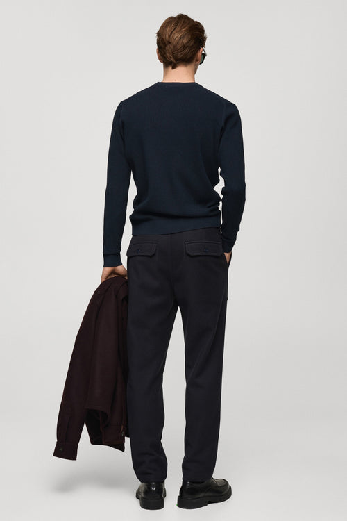 Pull col rond Bleu - MANGO