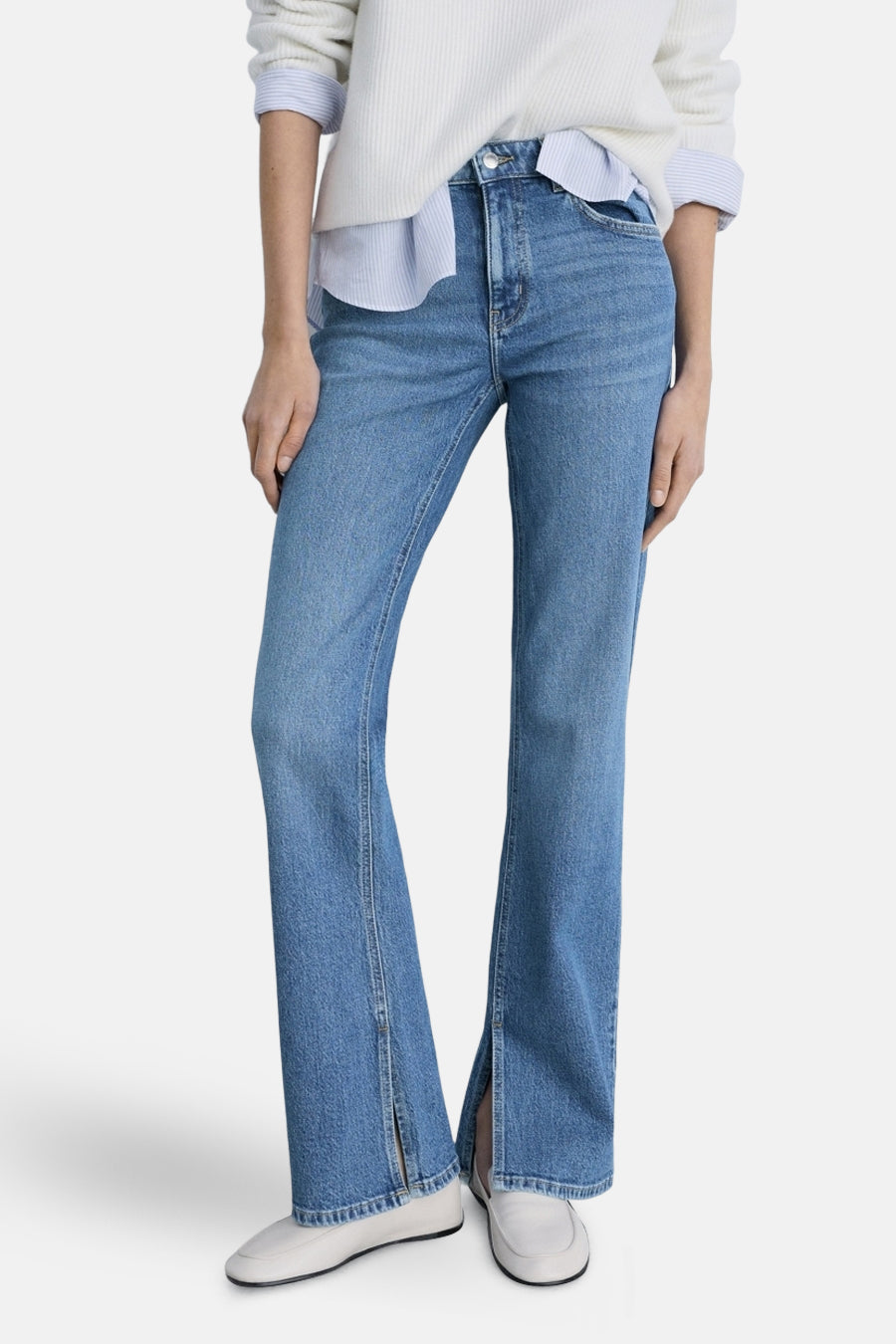 Jean évasé Denim - MANGO