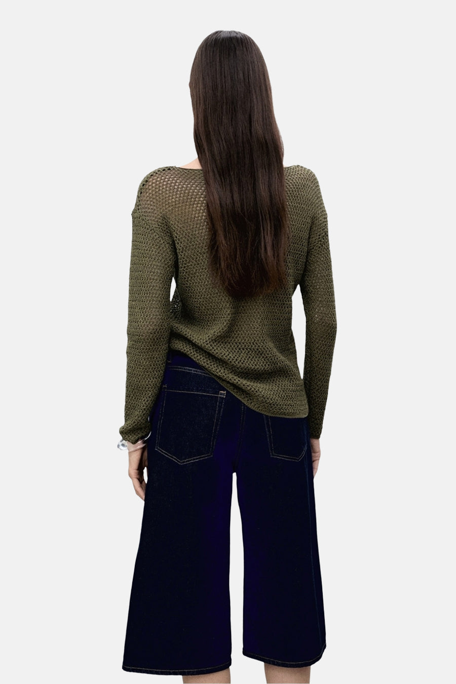 Pull col rond Brun - MANGO