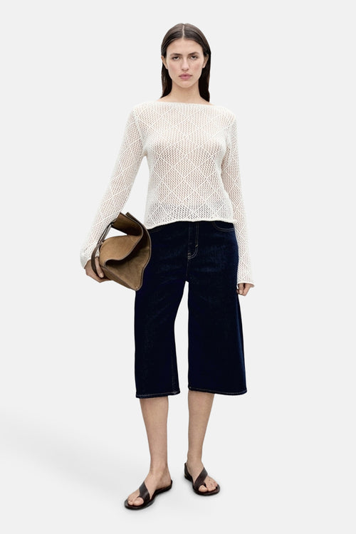 Pull col rond Écru - MANGO