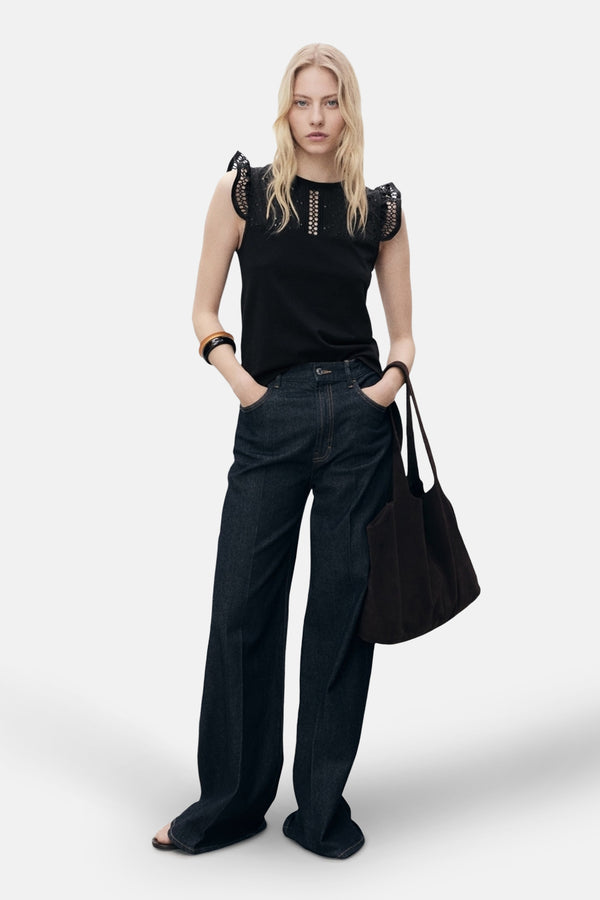 Top (sans manches) Noir - MANGO