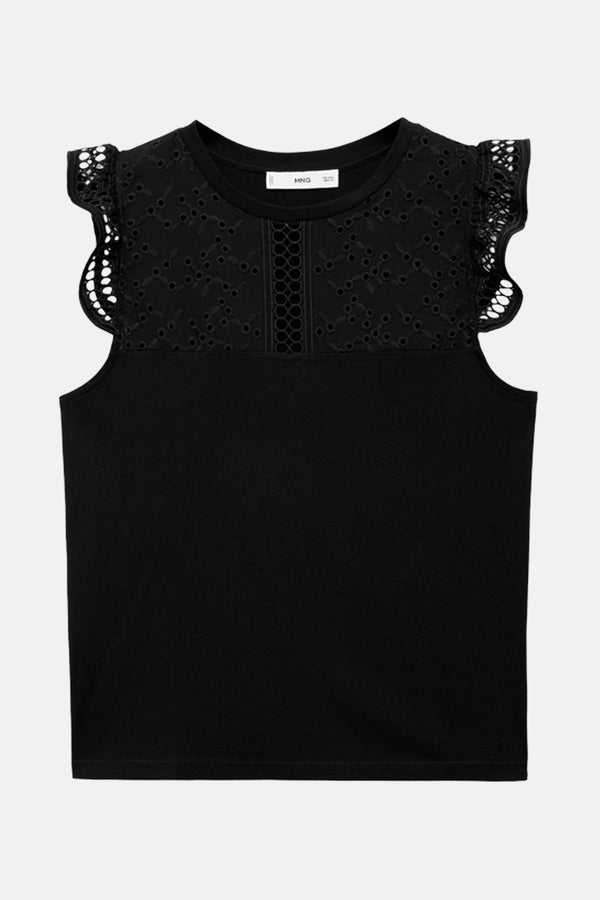 Top (sans manches) Noir - MANGO