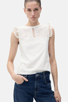 Top (sans manches) Blanc - MANGO