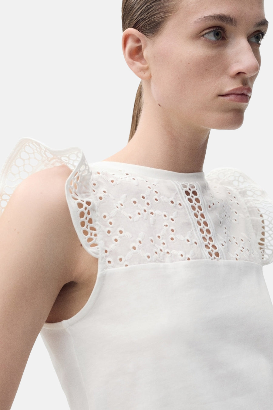 Top (sans manches) Blanc - MANGO