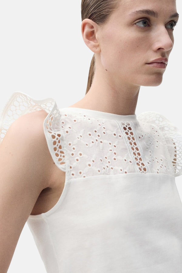 Top (sans manches) Blanc - MANGO