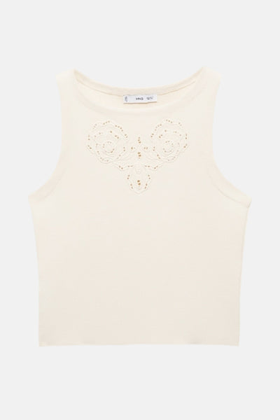 Singlet Ecru - MANGO