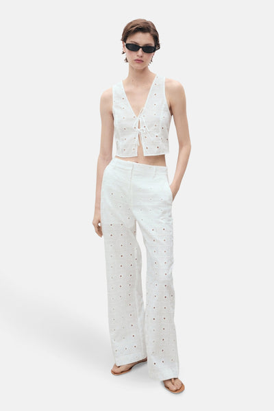 Pantalon Blanc - MANGO