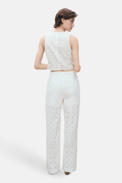Pantalon Blanc - MANGO