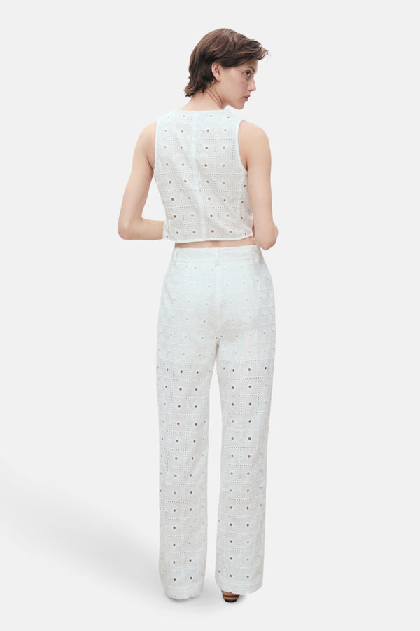 Pantalon Blanc - MANGO