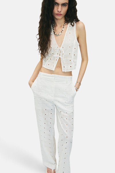Pantalon Blanc - MANGO