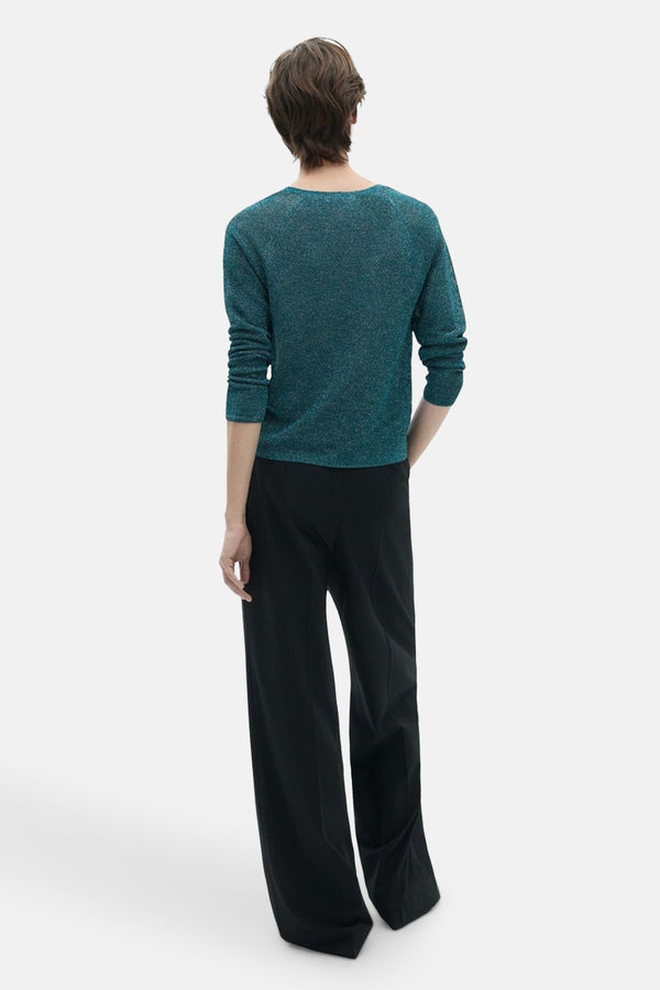 Pull col V Vert - MANGO
