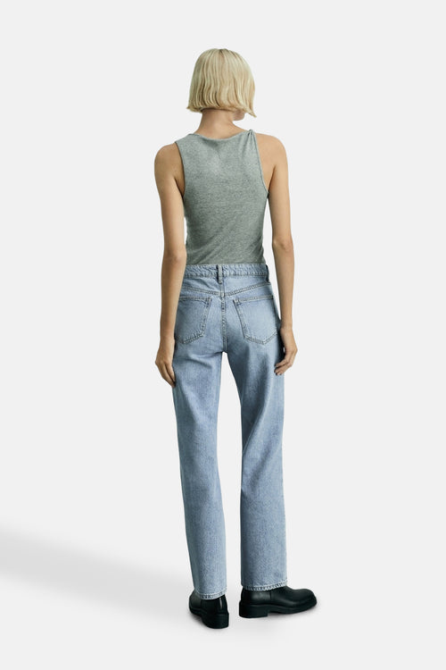 Jean droit LIGHT BLUE DENIM - MANGO