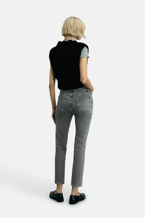 CLAUDIA - mid grey denim
