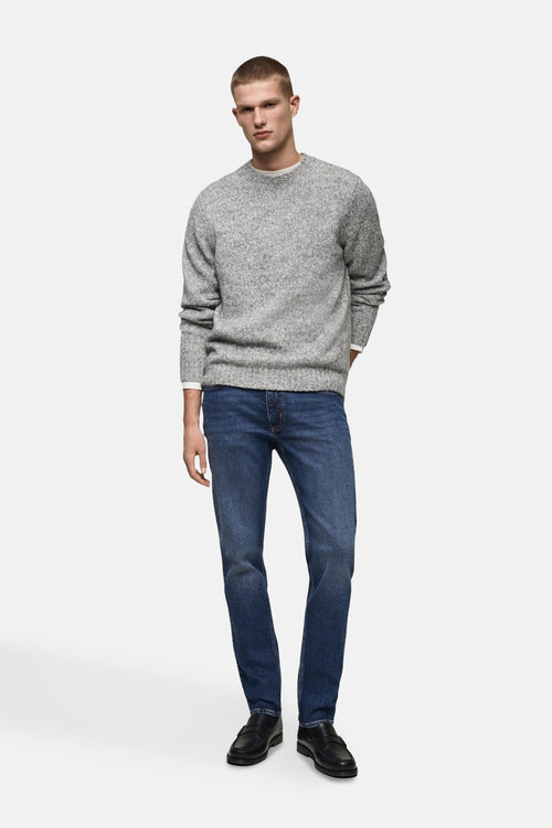 Jean slim MID BLUE DENIM - MANGO