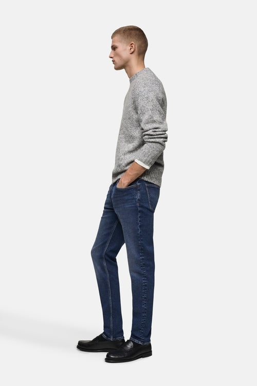 Jean slim MID BLUE DENIM - MANGO