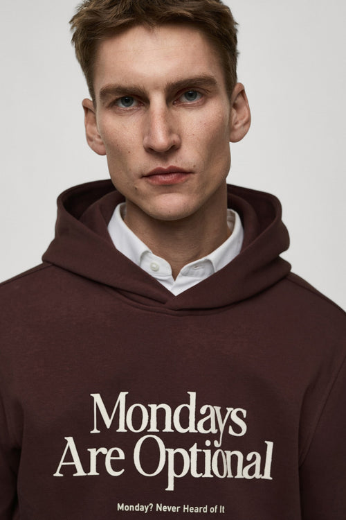 Sweat col rond Rouge - MANGO