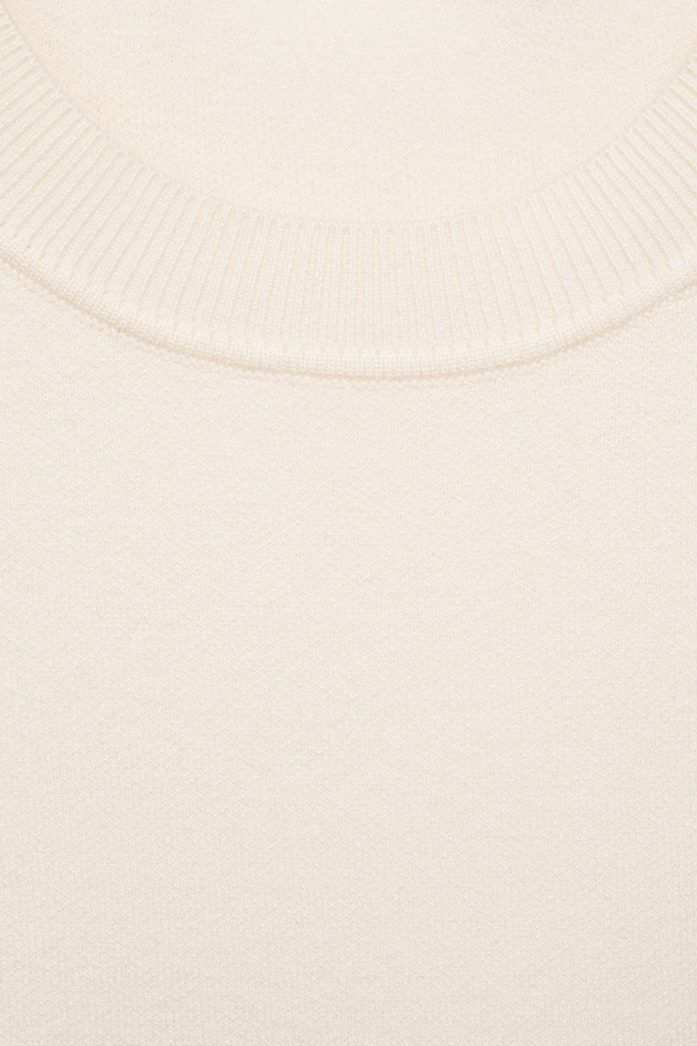 Pull col rond Blanc - MANGO