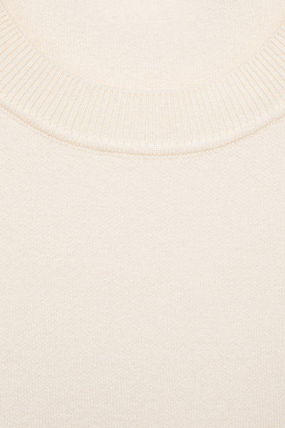 Pull col rond Blanc - MANGO