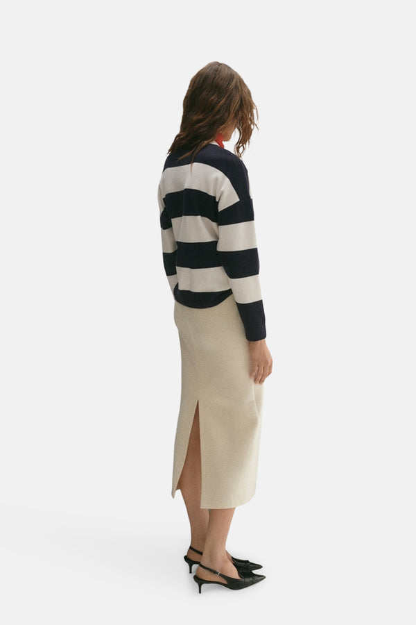Pull col rond Bleu - MANGO