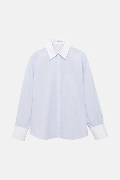 Chemisier (manches longues) Bleu - MANGO