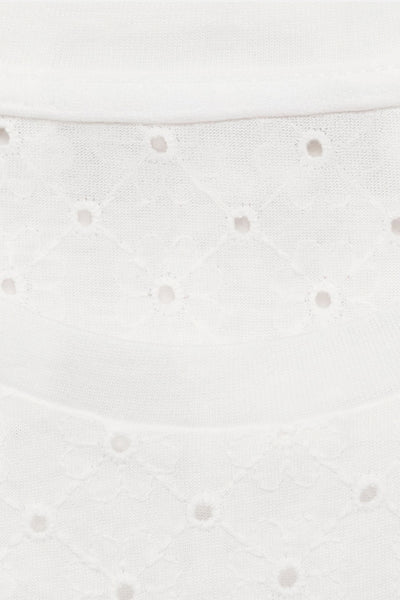 Top uni manches courtes Blanc - MANGO