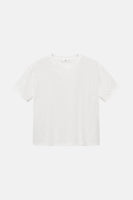 Top uni manches courtes Blanc - MANGO