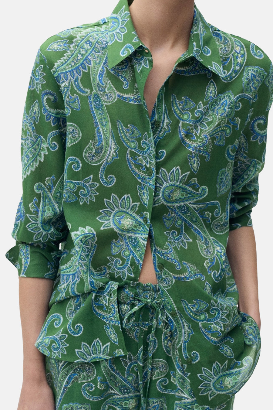 Hemd met lange mouwen - Groen