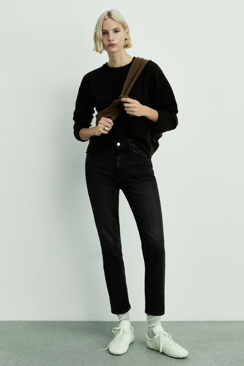 CLAUDIA - dark grey denim