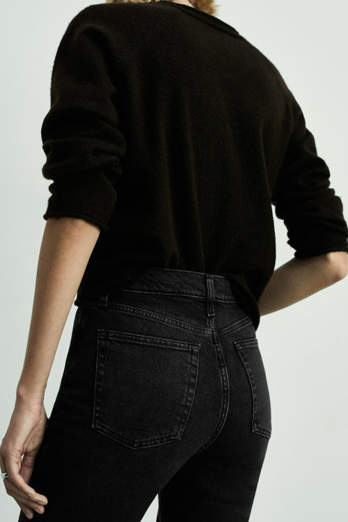 CLAUDIA - dark grey denim