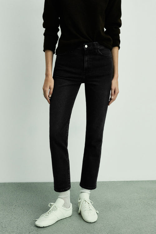 CLAUDIA - dark grey denim