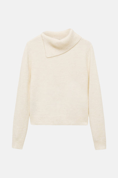 Pull col montant Blanc - MANGO