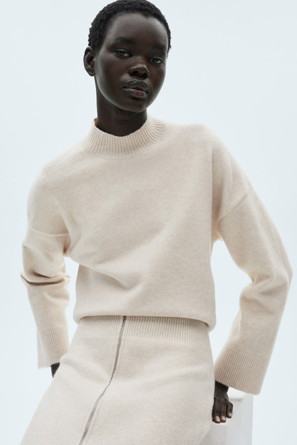 Trui met ronde hals Beige - MANGO