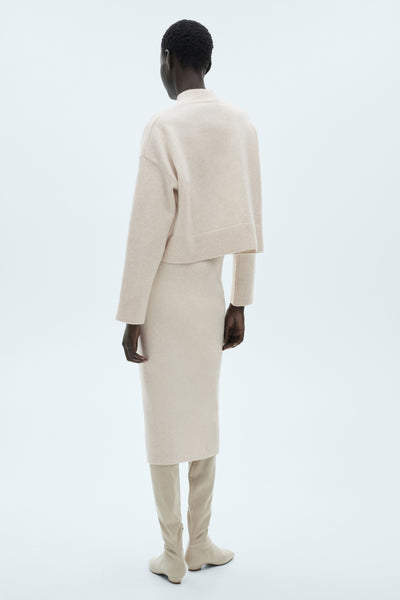 Pull col rond Beige - MANGO