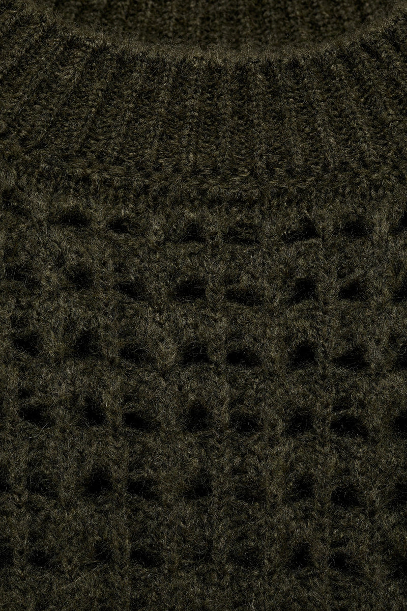 Pull col rond brun - MANGO - MANGO - 6