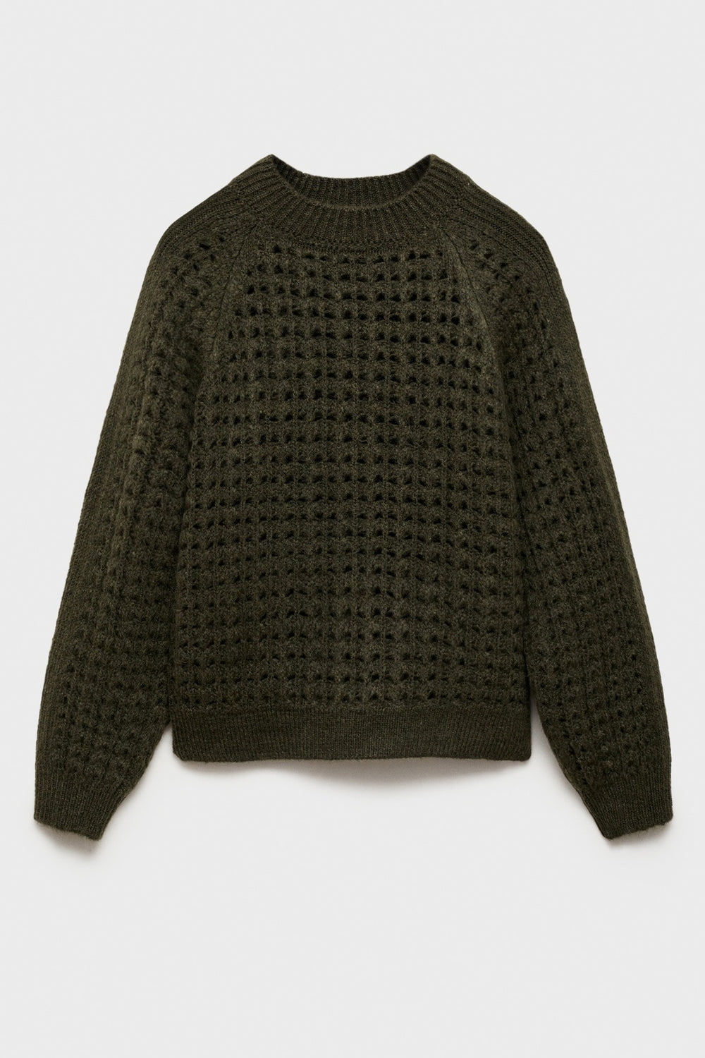 Pull col rond Brun - MANGO