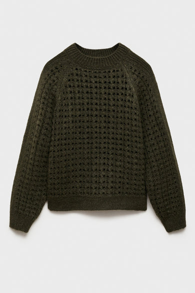 Pull col rond brun - MANGO - MANGO - 7