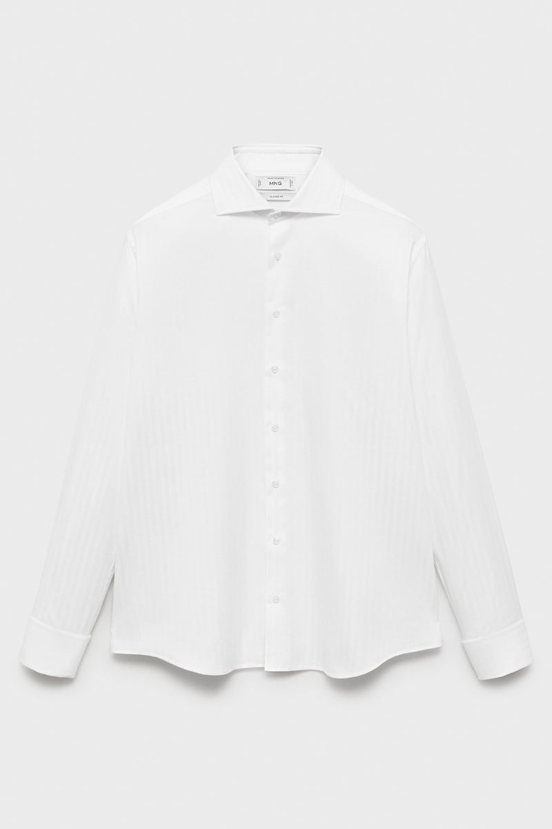 Chemise à manches longues - blanc