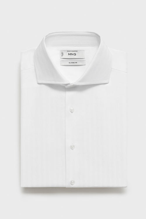 Chemise à manches longues - blanc